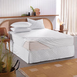 PROTETOR COLCHAO KING C/ELAST. IMPER. ANTISTRESS - BRANCO